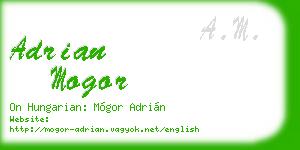 adrian mogor business card