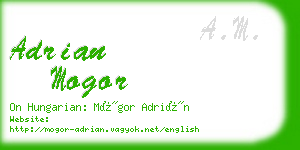 adrian mogor business card